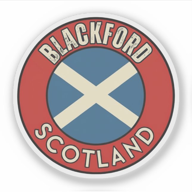 Adesivo Blackford, Escócia (Frente)