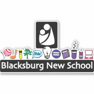 Adesivo Blacksburg New School Spirit Sticker