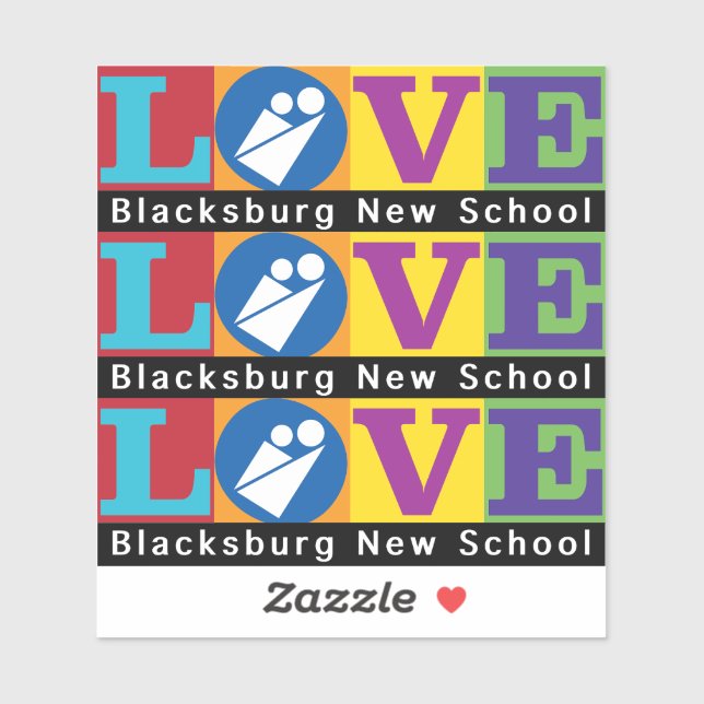 Adesivo Blacksburg New School Vinyl Sticker (Folha)