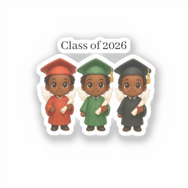 Adesivo Blessed & Graduating 2026  (Frente)