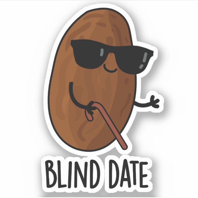 Adesivo Blind Date Engraçado Fruta (Frente)