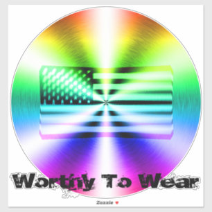 Adesivo Blindagem Arco-Íris - Digno de Visto