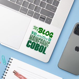 Adesivo Blog Foi Codificado em COBOL – Desenvolvedor Retro