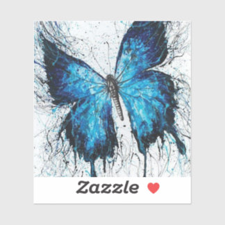 Adesivo Blue and Black Butterfly