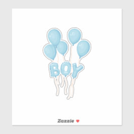 Adesivo Blue Baby Boy Balloon Celebration