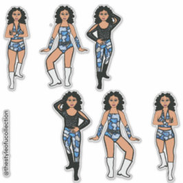 Adesivo Blue Camo Dancer #2 Sticker