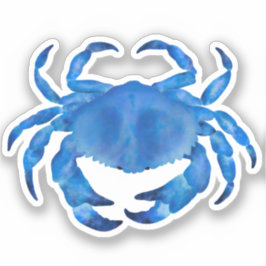 Adesivo Blue Crab Watercolor