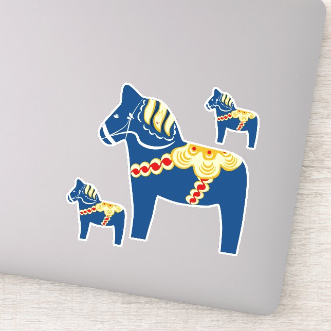 Adesivo Blue Dala Horse Stickers (Detalhe)