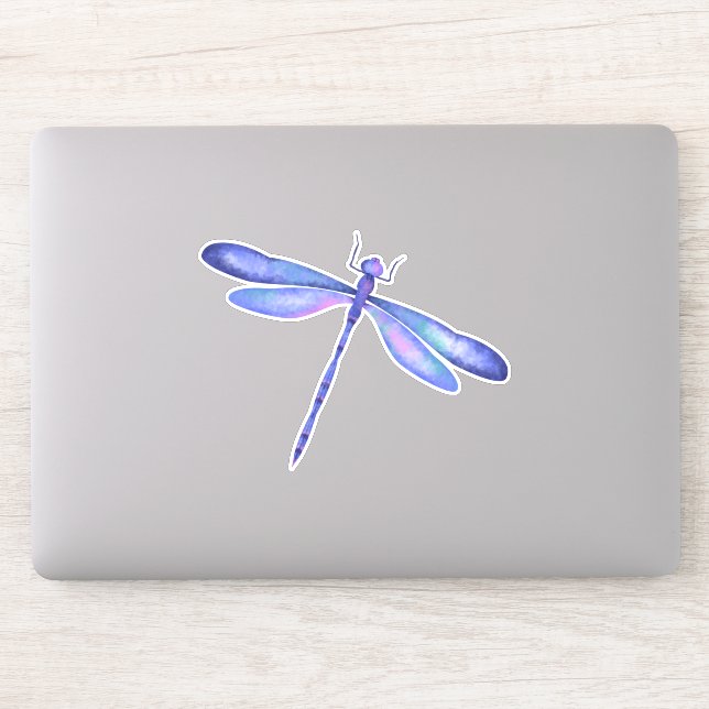 Adesivo Blue Dragonfly Custom - Corte o vinil Sticker (Computador)
