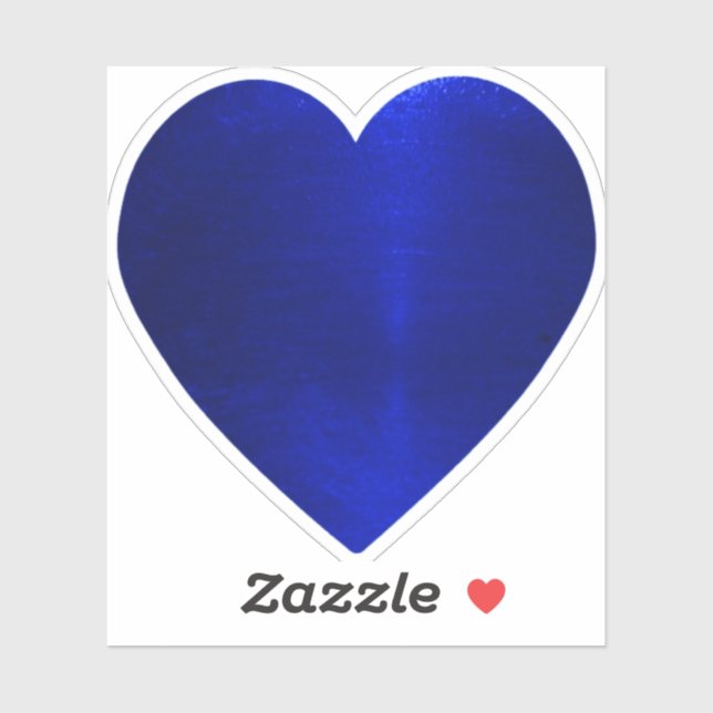 Adesivo Blue Heart Sticker (Folha)