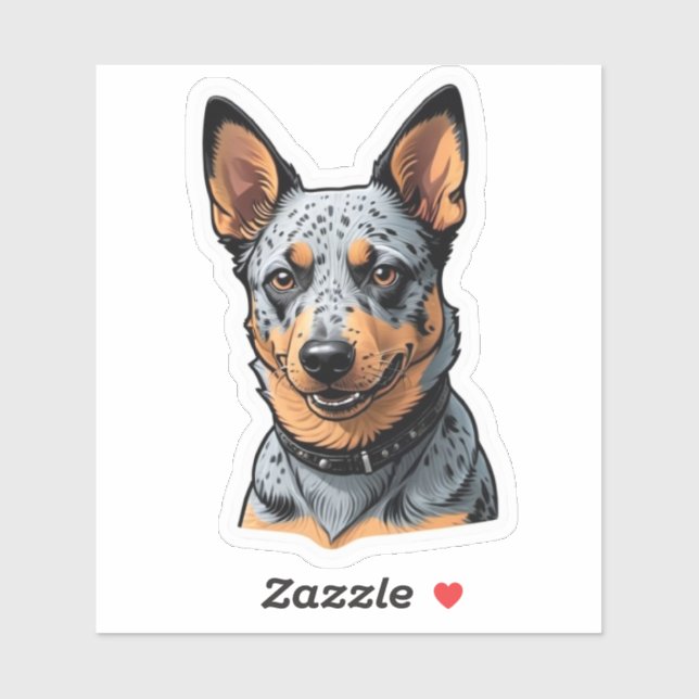 Adesivo Blue Heeler (Folha)