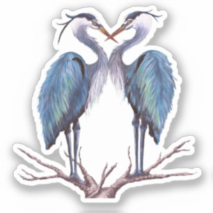 Adesivo Blue Heron Vinyl Sticker