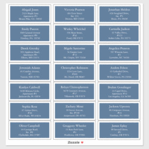 Adesivo Blue Holly Jolly Endereço de Natal