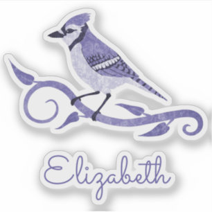 Adesivo Blue Jay Name Vinyl Stickers