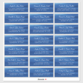 Adesivo Blue Lake Water Individual Address Labels