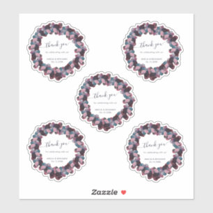 Adesivo Blue Lavender Roxo Hortênsias Casamento Agradecime