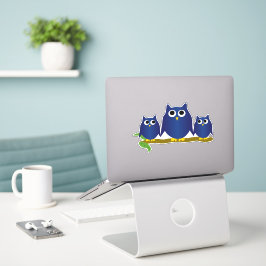 Adesivo Blue Owls Design