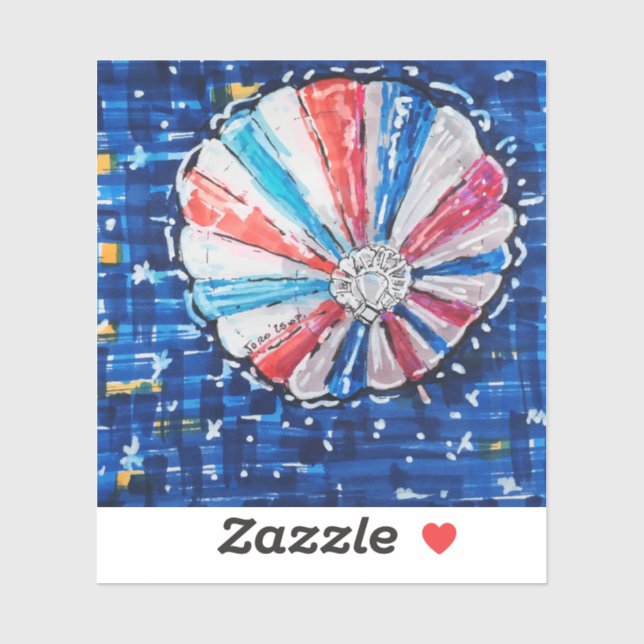 Adesivo Blue Sky Hot Air Balloon (Folha)