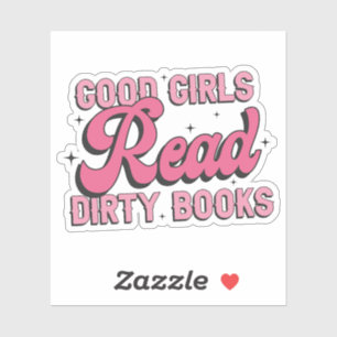 Adesivo Boas garotas lerem livros sujos