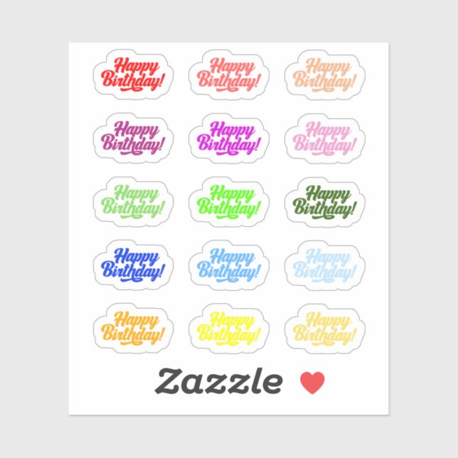 Adesivo Boas vindas de aniversário (Folha)