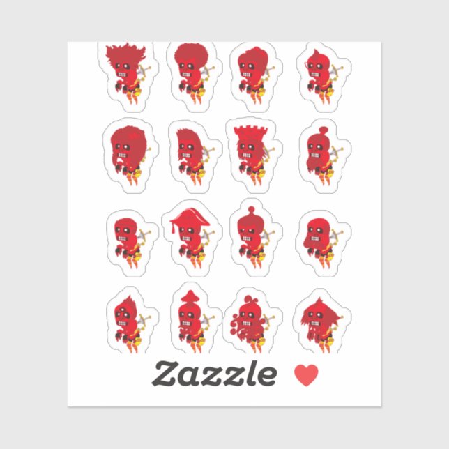 Adesivo Boas vinhetas de halloween (Folha)