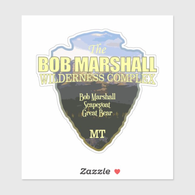 Adesivo Bob Marshall Wilderness Complex (flecha) (Folha)