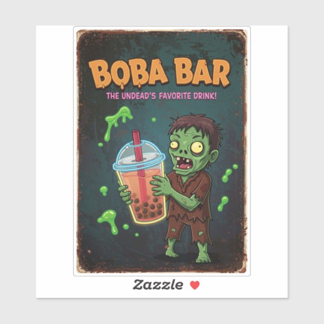 Adesivo Boba Bar – The Undead’s Favorite Vinyl Sticker (Folha)