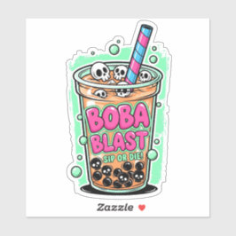Adesivo Boba Blast – Sip or Die! Vinyl Sticker