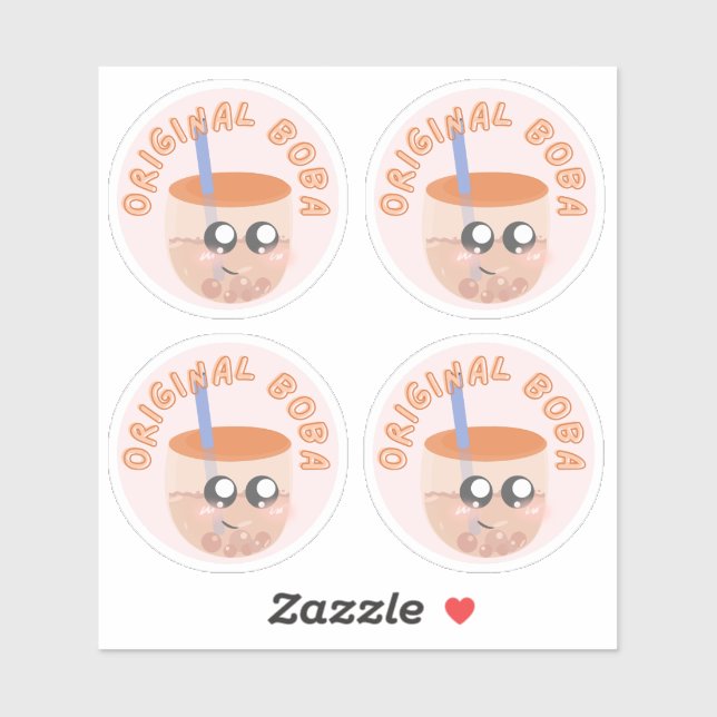 Adesivo Boba original - Embalagem de 4 (Folha)