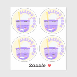 Adesivo Boba Sonolento - Embalagem de 4