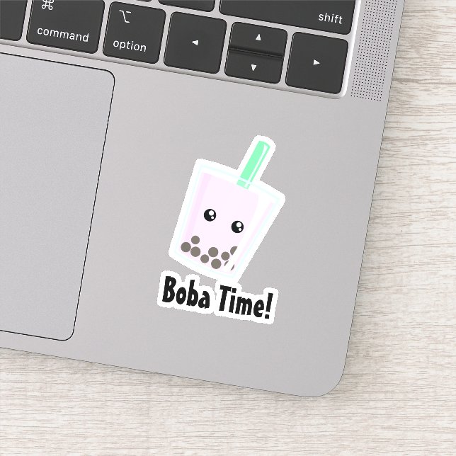 Adesivo Boba Tea Custom-Cut Vinyl Sticker (Detalhe)