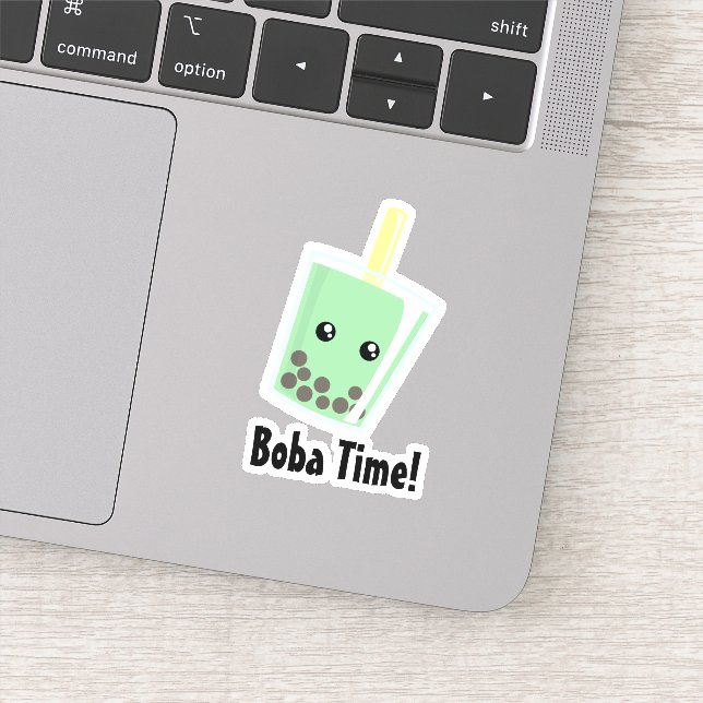 Adesivo Boba Tea Custom-Cut Vinyl Sticker (Detalhe)