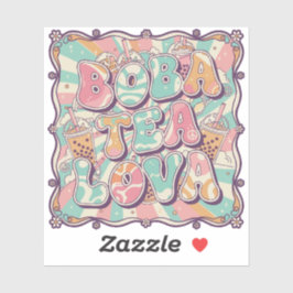 Adesivo Boba Tea Lova