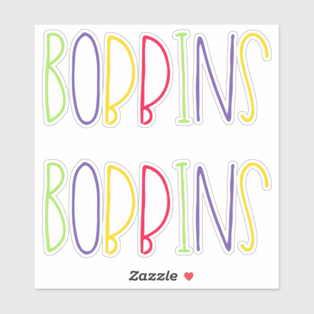 Adesivo Bobbins, Manchester, Norte English Slang (Folha)