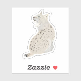 Adesivo Bobcat Sitting Woodland Animal 