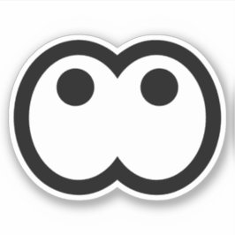 Adesivo Bobo Cartoon Eyeball Vinil