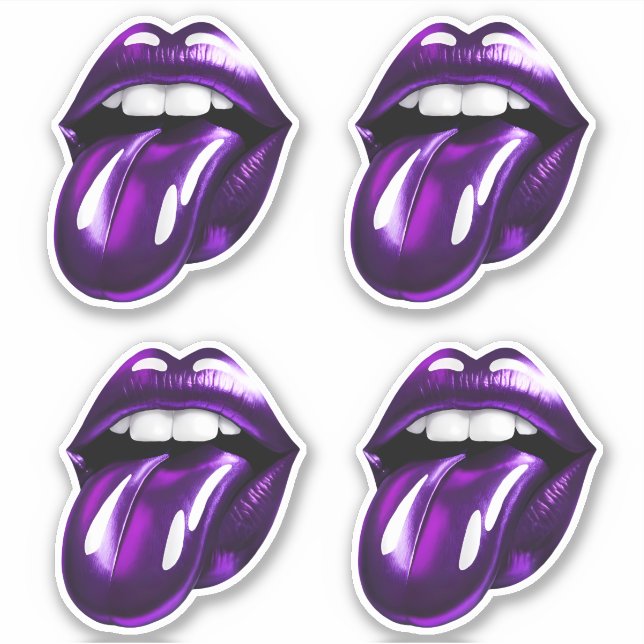 Adesivo Boca púrpura (Frente)