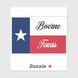 Adesivo Boerne Texas Flag