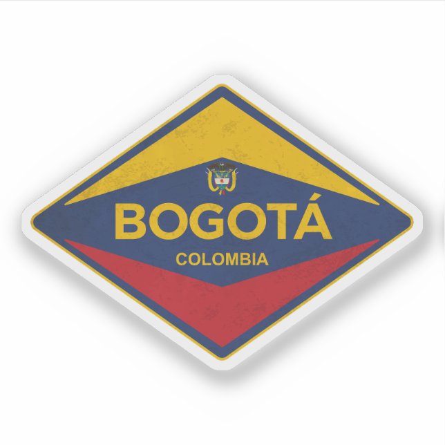 Adesivo Bogota Colombia Vintage Sticker (Frente)