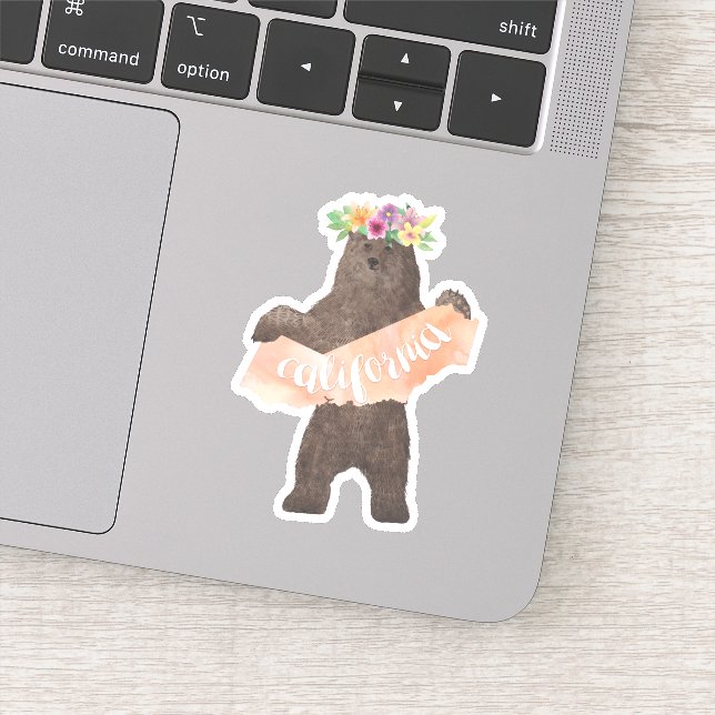 Adesivo Boho Bear do Estado da Califórnia (Detalhe)