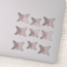 Boho Butterflies Rosa Terrestre