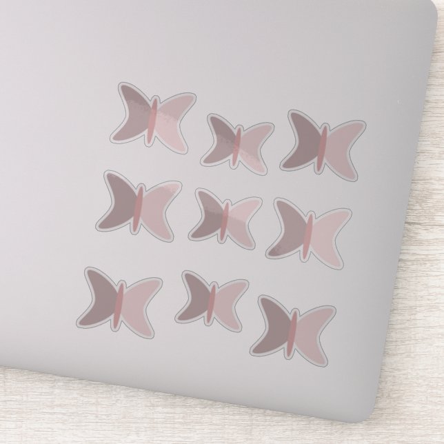 Adesivo Boho Butterflies Rosa Terrestre (Detalhe)