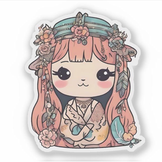 Adesivo Boho Chic Cutie (Frente)