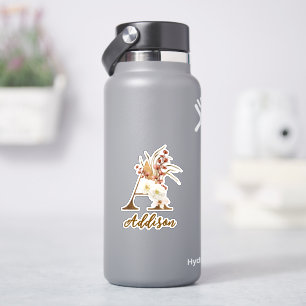 Adesivo Boho Floral A Monograma Wedding Favor