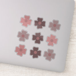 Adesivo Boho Flores Rosa Terrestres