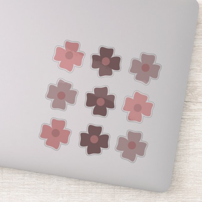 Adesivo Boho Flores Rosa Terrestres (Detalhe)