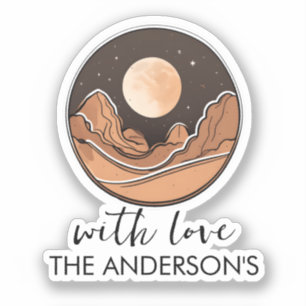 Adesivo Boho Moon Aventura Explorar o Deserto