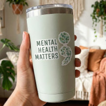 Boho Personalizado Saúde Mental Ponto e Vírgula Fo