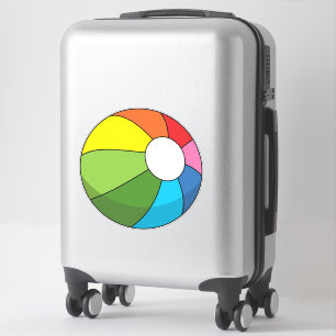 Adesivo Bola Colorida de Praia