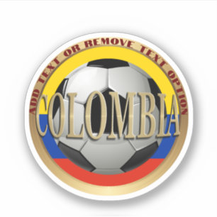 Adesivo Bola de Futebol Colombiana Esportes